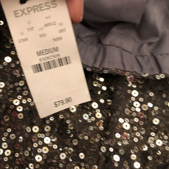 Express sequin tiered skirt - Picture 6 of 12